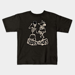 Happy Hours Skeleton Dance Kids T-Shirt